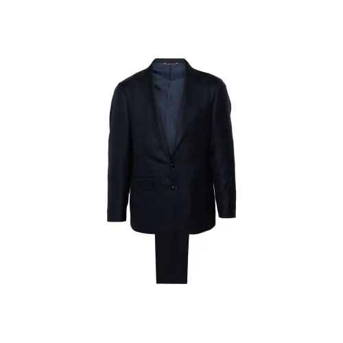 Canali SS24 Бизнес-костюм Мужской Морской Синий