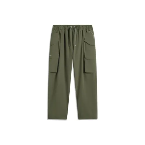 LINING Sports Life Collection Армейские зеленые Мужские спортивные брюки