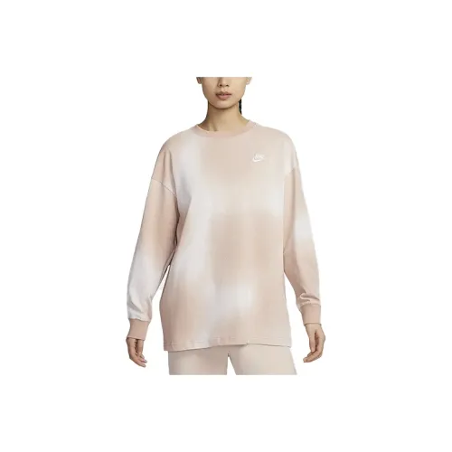 Nike Т-рубашка с рукавом женская розовая