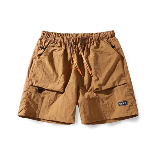 GXXX Темный хаки Унисекс Повседневные шорты