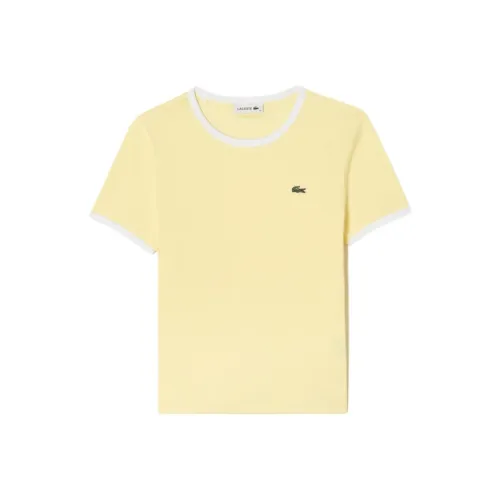 LACOSTE T-рубашка Женская Светло-желтая
