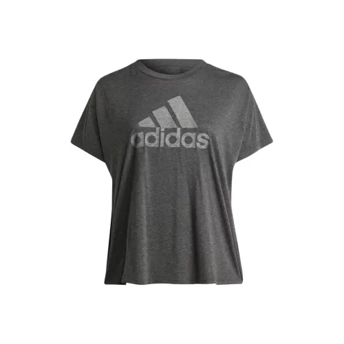 Adidas Future Icons T-Shirt Женская Черный Смешанный Цвет Серый Три Тона