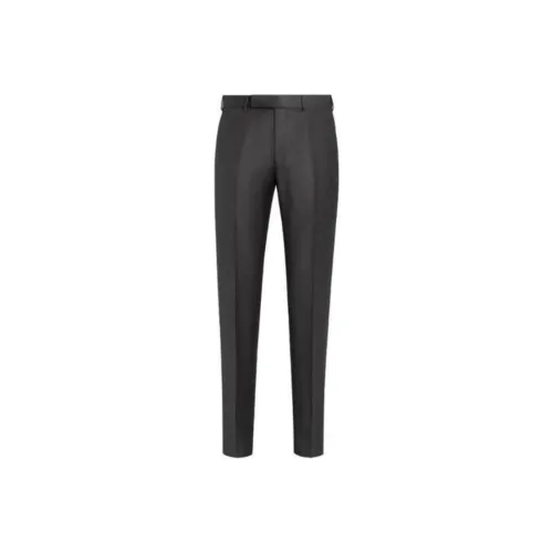 Ermenegildo Zegna Темно-серые Мужские Повседневные Штаны