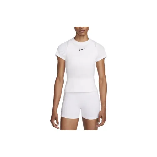 nike Рукав реглан T-рубашка Женская Белая