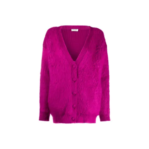 SAINT LAURENT Фиолетовые Женские Свитеры