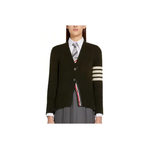 THOM BROWNE Темно-зеленый Женские Свитеры