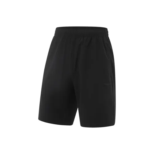 LINING Fitness Series Мужские спортивные шорты черного цвета