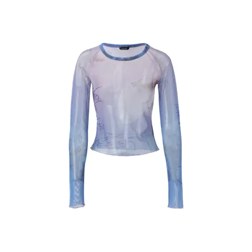 TURNTHETABLES T-рубашка Женская Градиент Фиолетовый