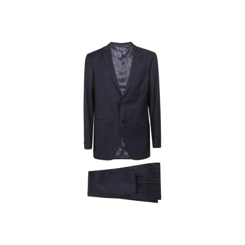 ETRO Бизнес-костюм мужской темно-синий