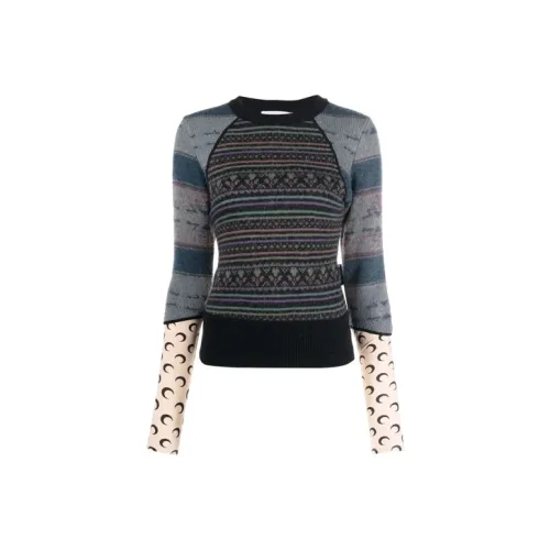 Marine Serre FW21 Slim Fit Свитер Женский Серый