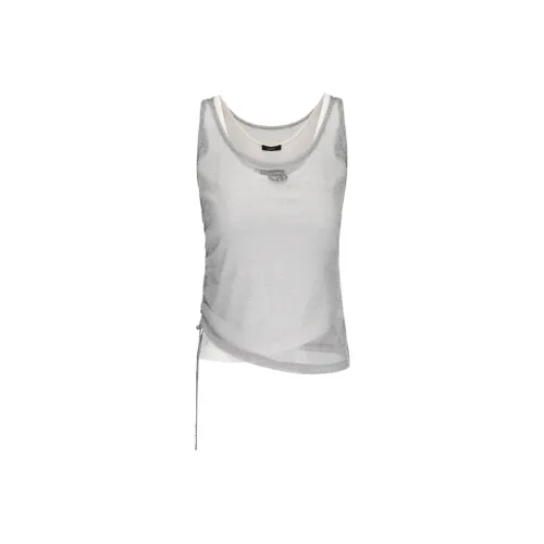 GIMING Серебряные+Белые Женские Майки