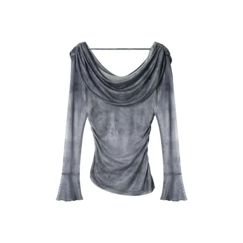 THE SEA LIFE T-рубашка Женская Ночная Пыльно-синяя