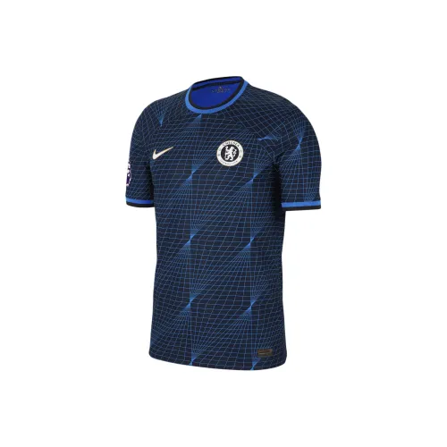 nike Raheem Sterling Chelsea 2023 24 Match Away Football Jersey Men's Marine Blue