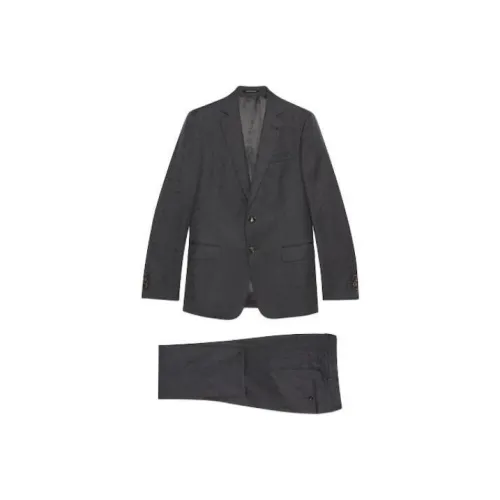 GUCCI FW23 Бизнес-костюм мужской серый