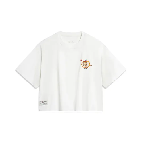 LINING Рукав с оборванным плечом T-рубашка Женская Сливовый