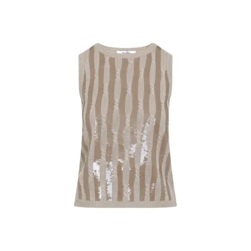 MaxMara Бежевые Женские Майки