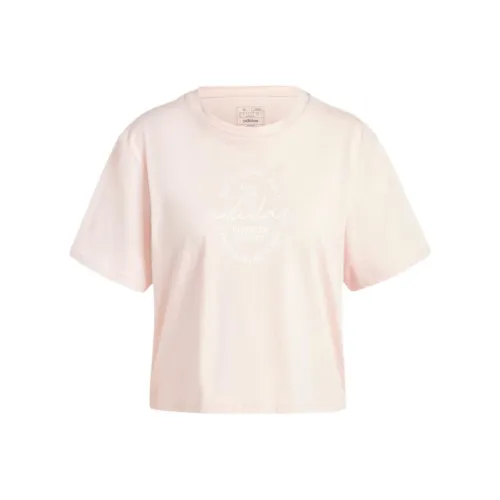 Adidas T-Shirt Женская Песочный Розовый
