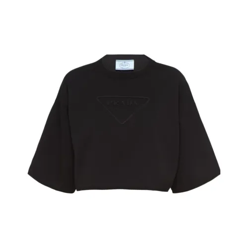 PRADA Черные Женские Короткие Топы