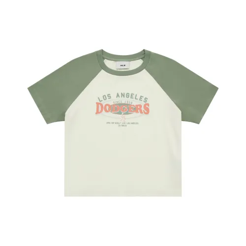 MLB Preppy Style Collection Los Angeles Dodgers SS25 T-Рубашка Женская Кремовая