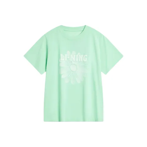 LINING Sports Life Collection T-Shirt Женская Охлаждающий Зеленый