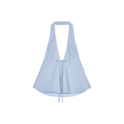 ZARA Майка Женская Синие Белые