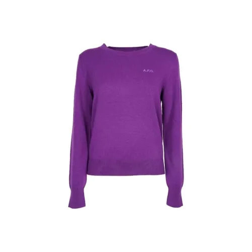 A.P.C Фиолетовые Женские Свитеры