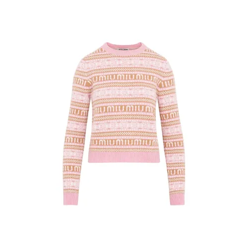 MIU MIU Розовые Женские Свитеры