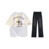 Белый+Черный Серый Джинсы