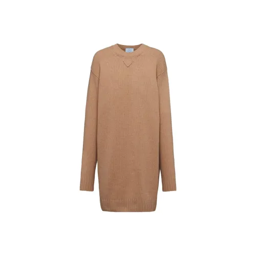 PRADA Коричневые Женские Свитеры