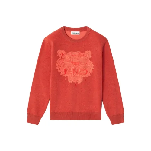KENZO SS21 Slim Fit Sweater Women's Red