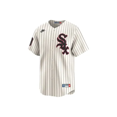 nike x MLB Minnie MiñOSO Chicago White Sox Cooperstown Футбол Джерси Мужской Крем