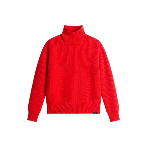 WOOLRICH Вишня Томатно-красный Женские Свитеры