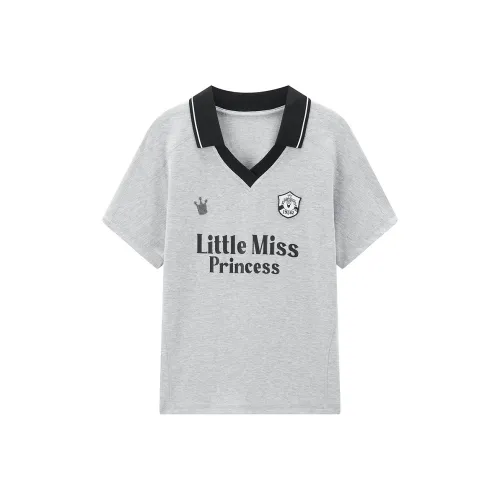 LEDIN x QIXIANSHENGMIAOXIAOJIE LIANMINGKUAN T-рубашка Женская Серебряная Серый