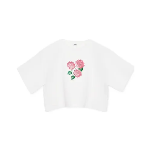 LOEWE Белый Женские Короткие Топы