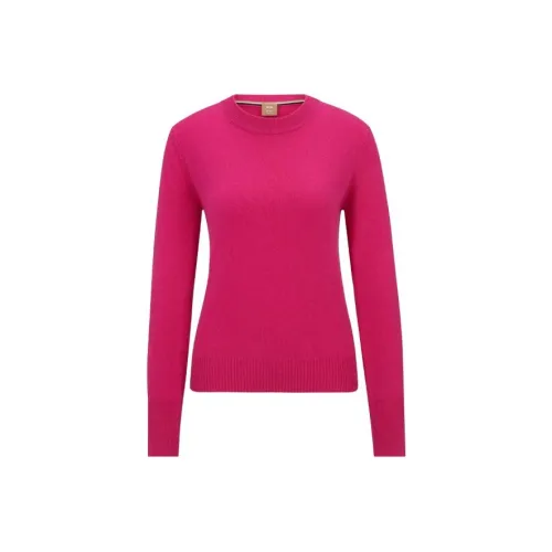 HUGO BOSS Ярко-розовые Женские Свитеры