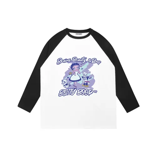 Betty Boop SS24 T Рубашка Женская Белая Черная