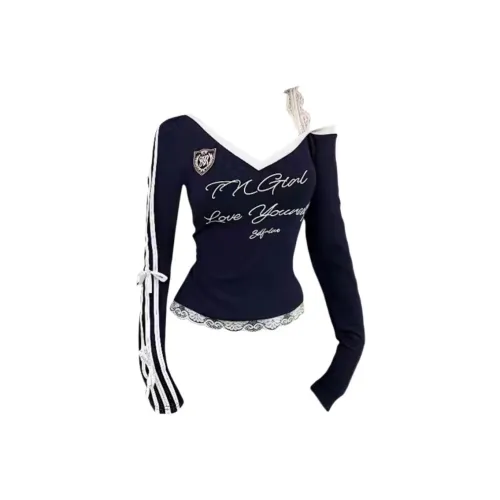 Beautiful Wardrobe T-Shirt Женская Темно-Синяя