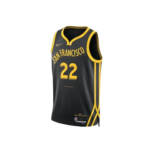 Nike Dri Fit Баскетбольная Джерси SW Фанатская версия 2023 24 Golden State Warriors ANDREW Wiggins Размер 22 Мужская Черная