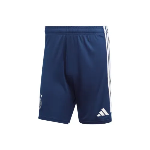 Adidas Ajax Amsterdam 23 24 Гостевые Шорты Футбол Низ Мужской Коллегиальный Морской Синий