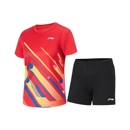 Подкладка Table tennis series Настольный теннис Одежда Комплекты Унисекс Общий Вишнево-красный