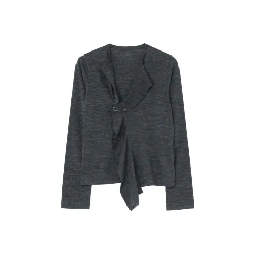 Yohji Yamamoto Серые Женские Свитера