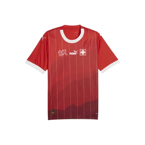 PUMA Switzerland Football 23 24 Home Футболка Мужская PUMA Красная