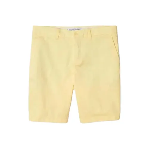 LACOSTE Повседневные шорты Мужские Желтые