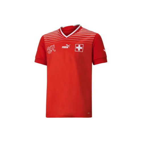 PUMA Switzerland Home Футбол Джерси Мужской Красный