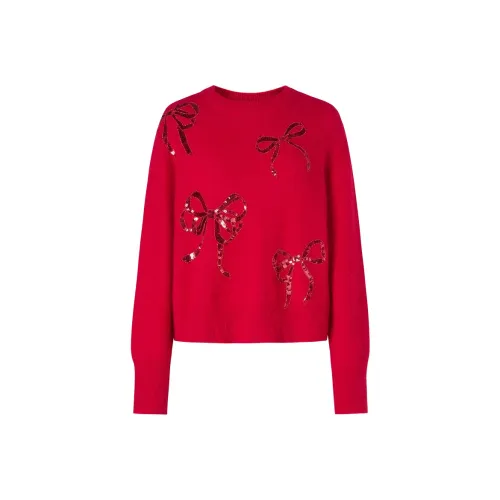 JZ. ANNAKRO Красный Женские Свитеры