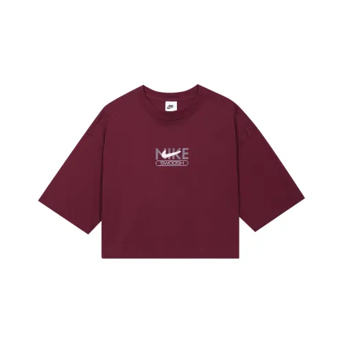 NIKE Red Женские Короткие топы