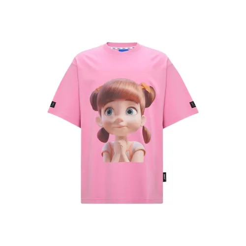 TSMLXLT Стандартная T-рубашка Женская Вишневый цветок Розовый