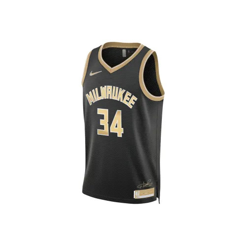 Nike Giannis Antetokounmpo Milwaukee Bucks 2024 Select Series Баскетбольная Джерси Унисекс Черный