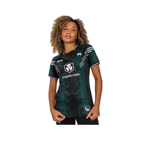 VENUM x UFC Рукав реглан T-рубашка Женская Зеленый Черный