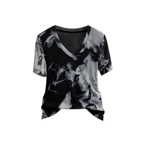 Cypress House T-Shirt Женская Черная Серый